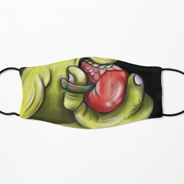 Droid Eating An Apple Kids Mask