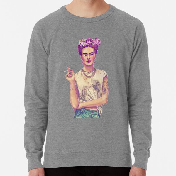 Fumar frida kahlo Sudadera ligera