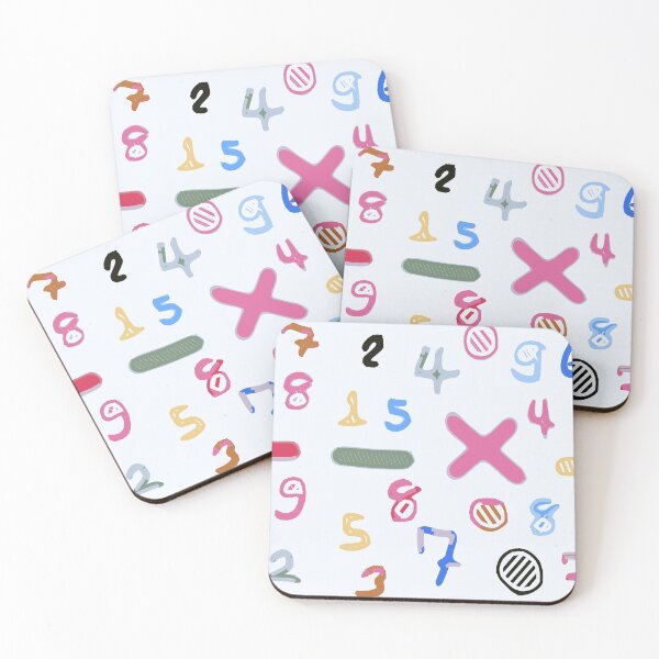 Item preview, colorful number abstract background designed and sold by Mrvell.