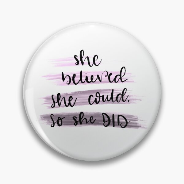 Item preview, She Believed She Could, So She Did Girl Power in Purple designed and sold by eaprice19.