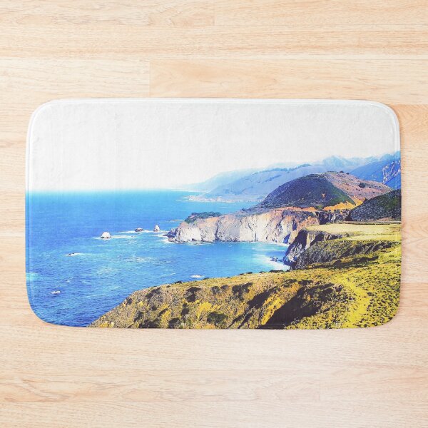 Item preview, mountain with ocean view at Big Sur, Highway 1, California, USA designed and sold by Mrvell.