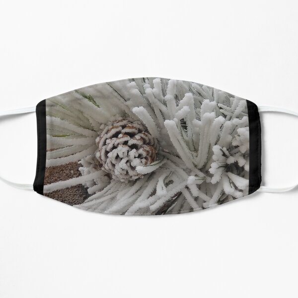 Frosted Pine Cones Winter Wonderland Mask