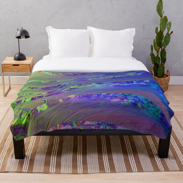 Item preview, Caustic Rainbow Watercolor Swirl Wave Pattern designed and sold by RootSquare.