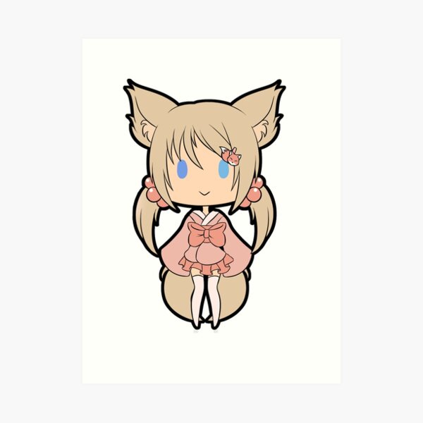 Kunstdrucke Chibi Fox Redbubble