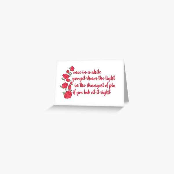 Item preview, once in a while you get shown the light - "Scarlet Begonias" designed and sold by embrody.
