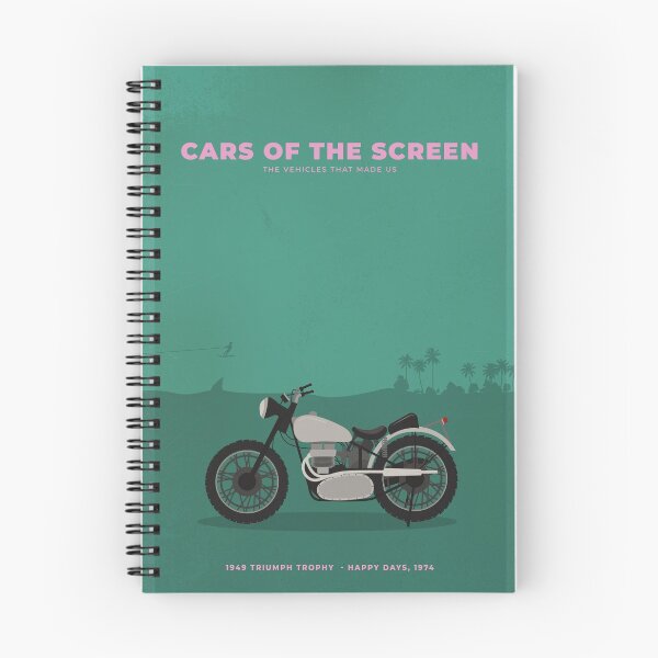 Item preview, Cars of The Screen - 1949 Triumph Trophy - Happy Days, 1974 designed and sold by TheFresh PrintsCreative.