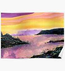 Seascape--On The Rocks. Poster
