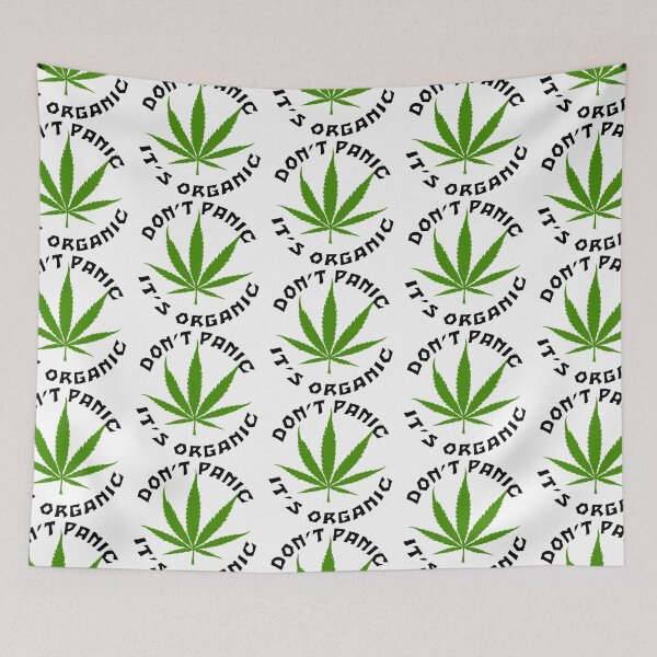 Item preview, Funny Cannabis Don't Panic It's Organic designed and sold by MarijuanaTshirt.