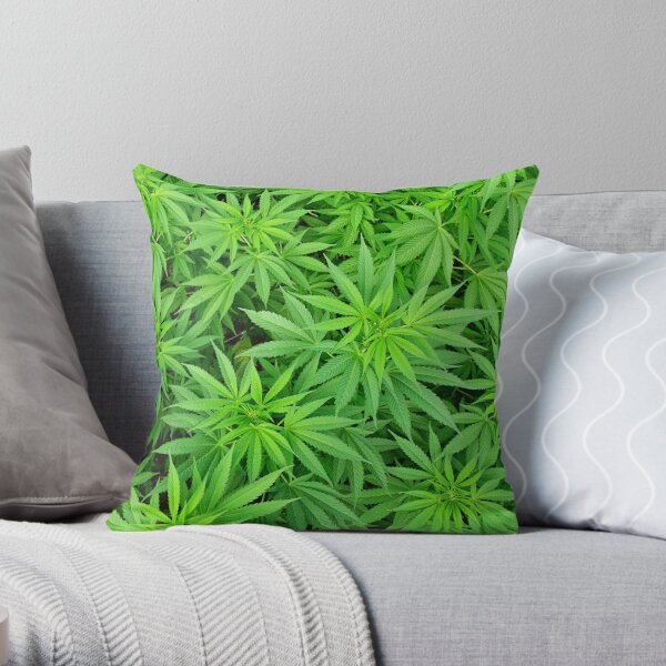 Marijuana Cannabis Weed Pot Plants Throw Pillow