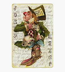 Mad Hatter Joker Card Fotodruck