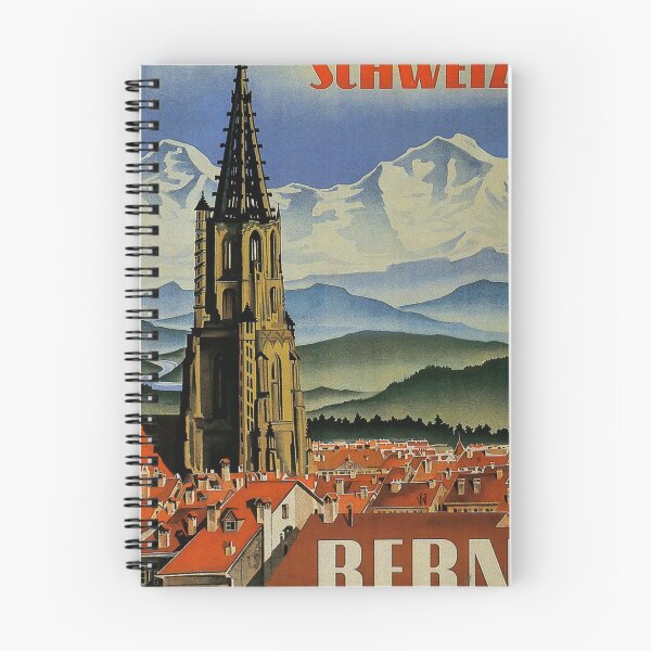 Artikelvorschau, Schweiz Bern vintage travel poster entworfen und verkauft von stickart-marek.