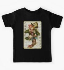 Mad Hatter Joker Card Kids Tee