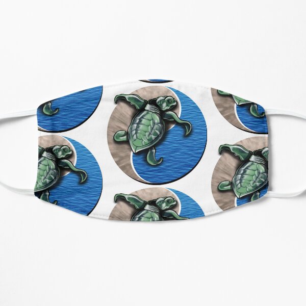 Turtle water and sand yin yang Mask