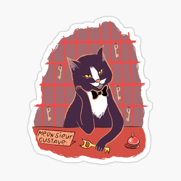 Meowsieur Gustave Sticker