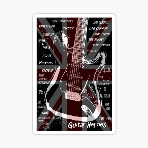 Guitar heroes Sticker