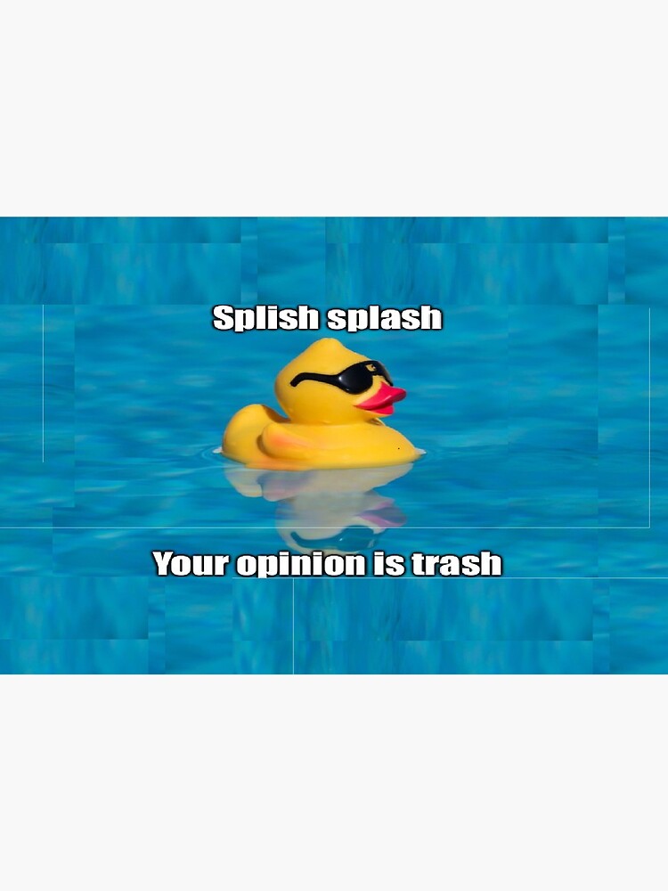 "Splish Splash your opinion is trash" Mask by youssef353 | Redbubble