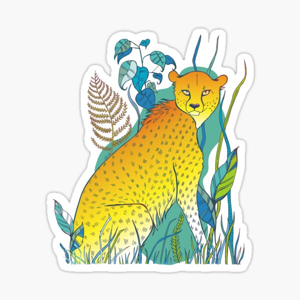 Cheetah Sticker