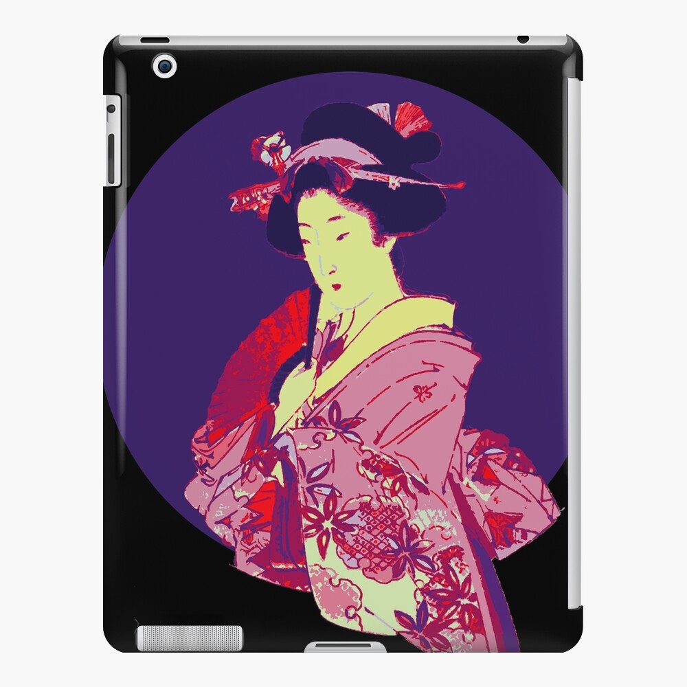 japan geisha japanese lady art iPad Case & Skin