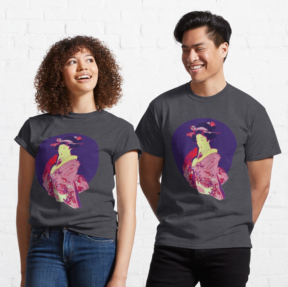 japan geisha japanese lady art Classic T-Shirt