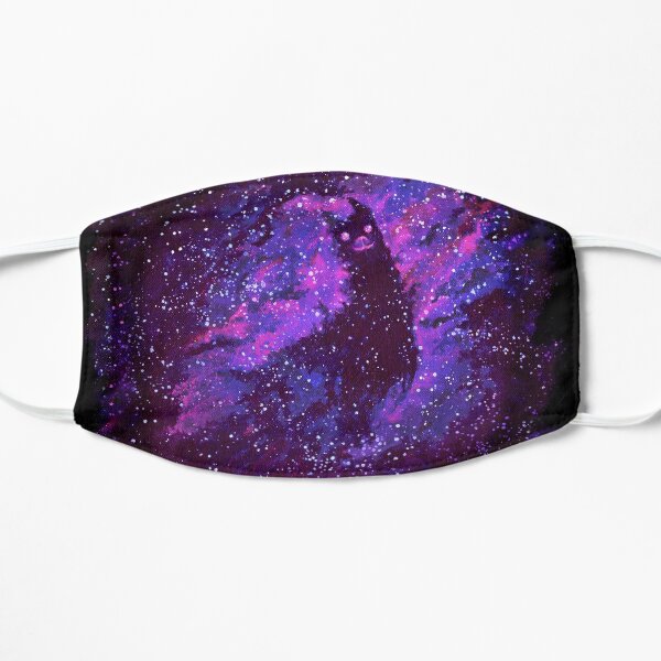 Cosmic Purple Space Llama Flat Mask