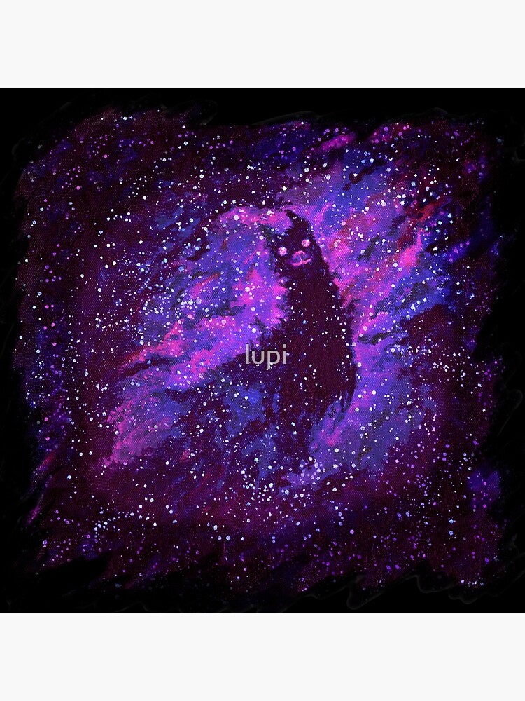 Cosmic Purple Space Llama by lupi