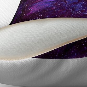 Alternate view of Cosmic Purple Space Llama Throw Pillow