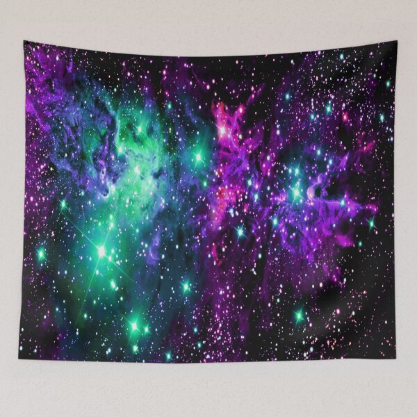 Item preview, Fox Fur Nebula Mint Purple Pink designed and sold by 2sweetsDesign.