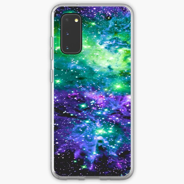 Fox Fur Nebula Purple Violet Green Samsung Galaxy Soft Case