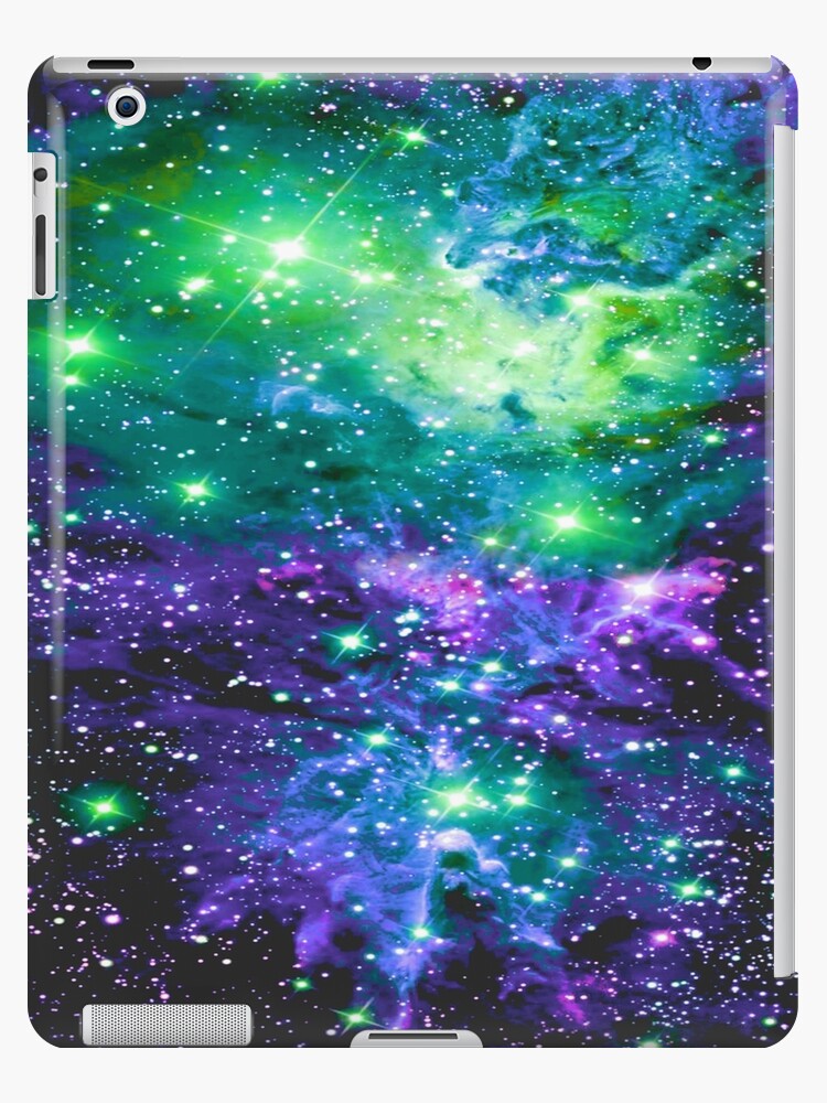 Fox Fur Nebula Purple Violet Green iPad Case & Skin for Sale by  2sweetsDesign