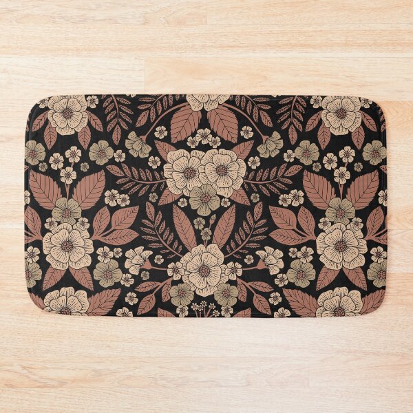 Item preview, Mauve, Brown & Black Floral Pattern designed and sold by somecallmebeth.