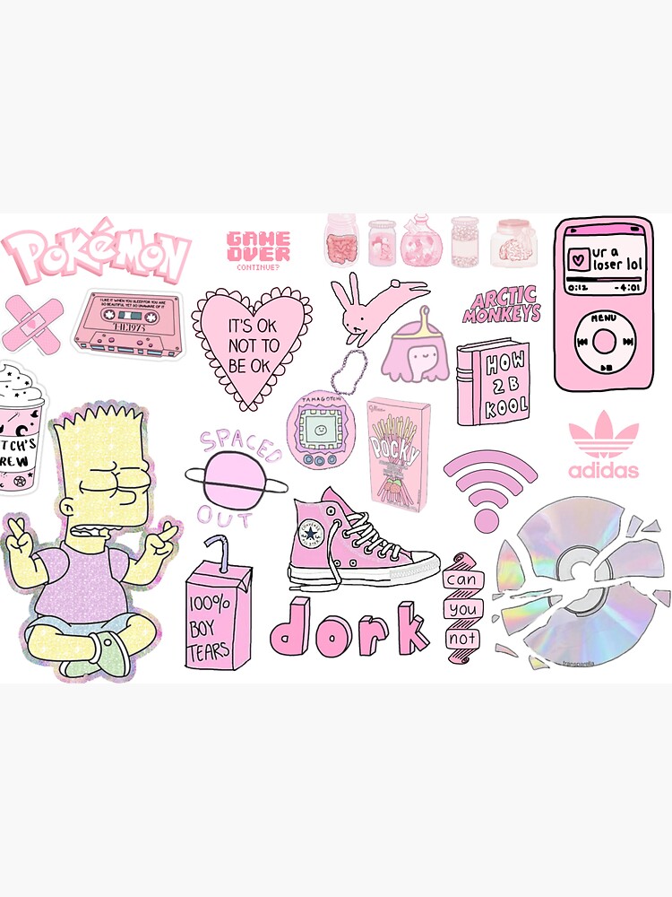 Pink Aesthetic Sticker Sheet Sticker For Sale By Spenceralbaum Redbubble 3149