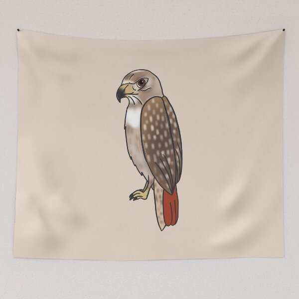 Item preview, Red Tailed Hawk - Cartoon designed and sold by bellamousse design co.