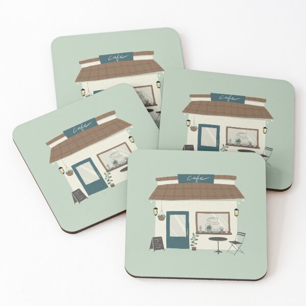 Item preview, Cafe with Plants designed and sold by HappyNote.