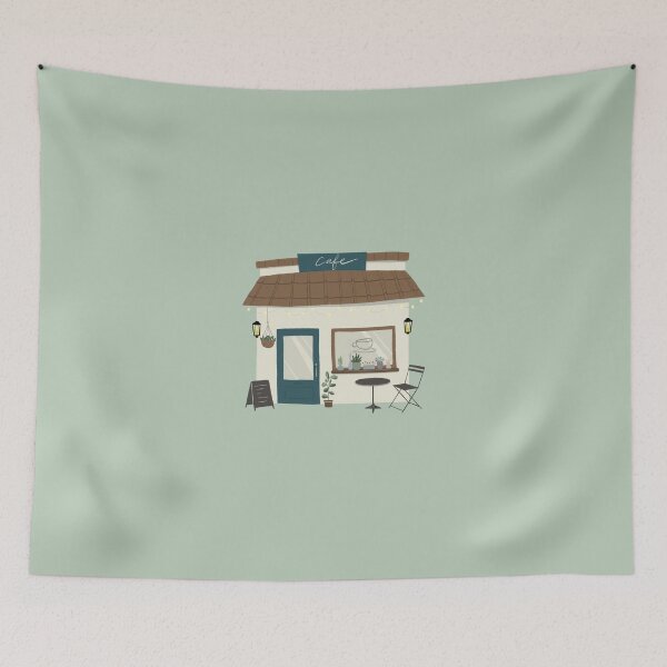 Item preview, Cafe with Plants designed and sold by HappyNote.