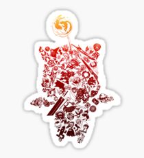 Final Fantasy Moogle-verse (red) Sticker