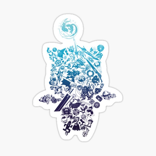Moogle-verse (blue) Sticker