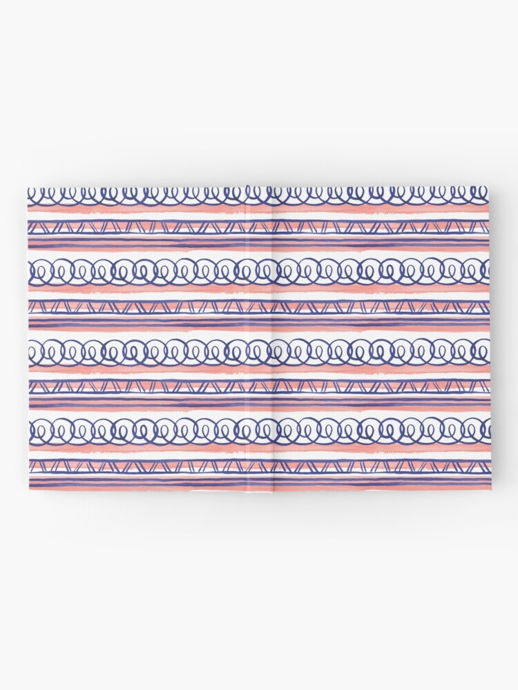 Alternate view of @@@ -- Navy & Coral Hardcover Journal