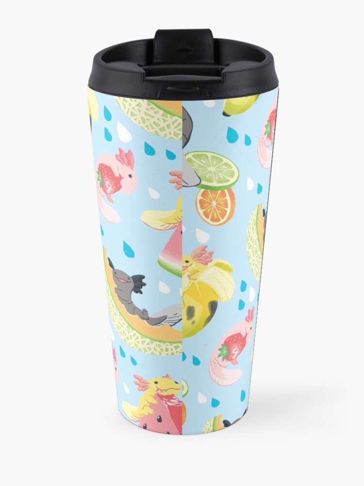 Alternate view of Fruity Fresh Snaxolotls pattern Travel Mug