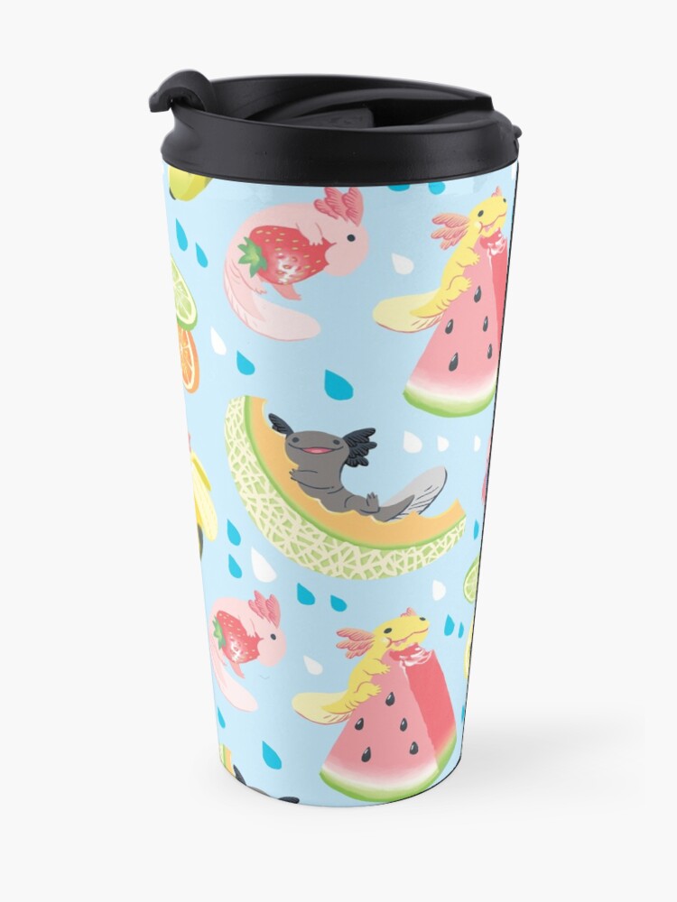 Alternate view of Fruity Fresh Snaxolotls pattern Travel Mug