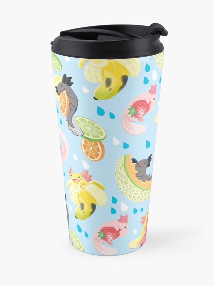 Alternate view of Fruity Fresh Snaxolotls pattern Travel Mug