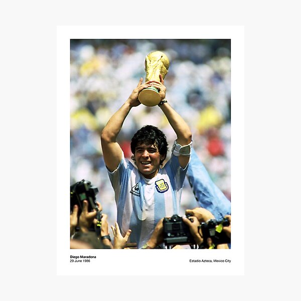 Diego Maradona - 1986 Lámina fotográfica