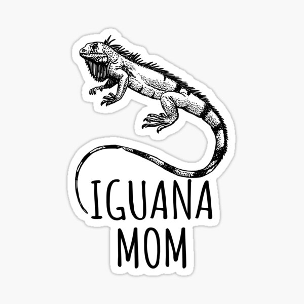 Iguana Mom Sticker