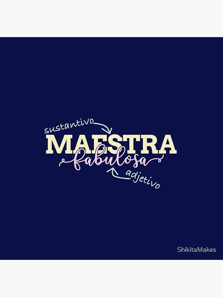 "Maestra Fabulosa - Funny Spanish Grammar (sustantivo y adjetivo)" Pin