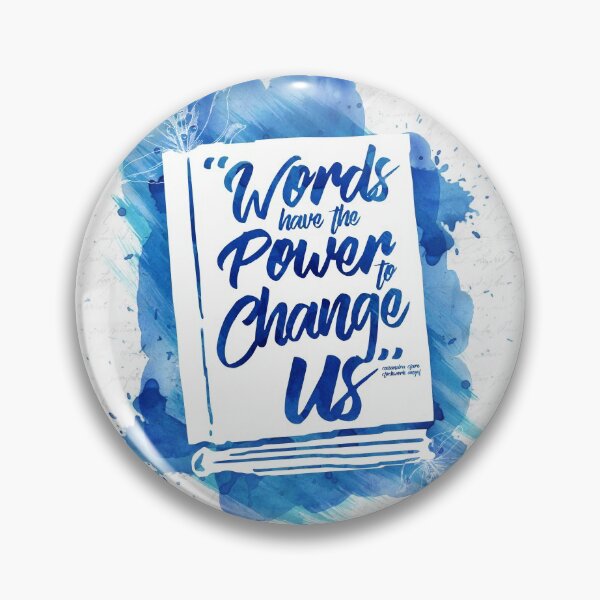 Item preview, Words Have Power - Blue designed and sold by The Bookish And Co.