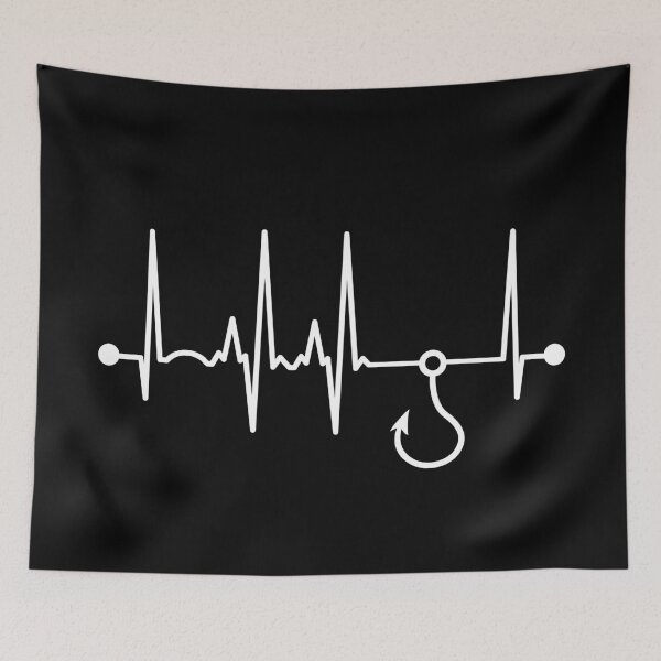 Item preview, Fishing Heartbeat designed and sold by teesaurus.