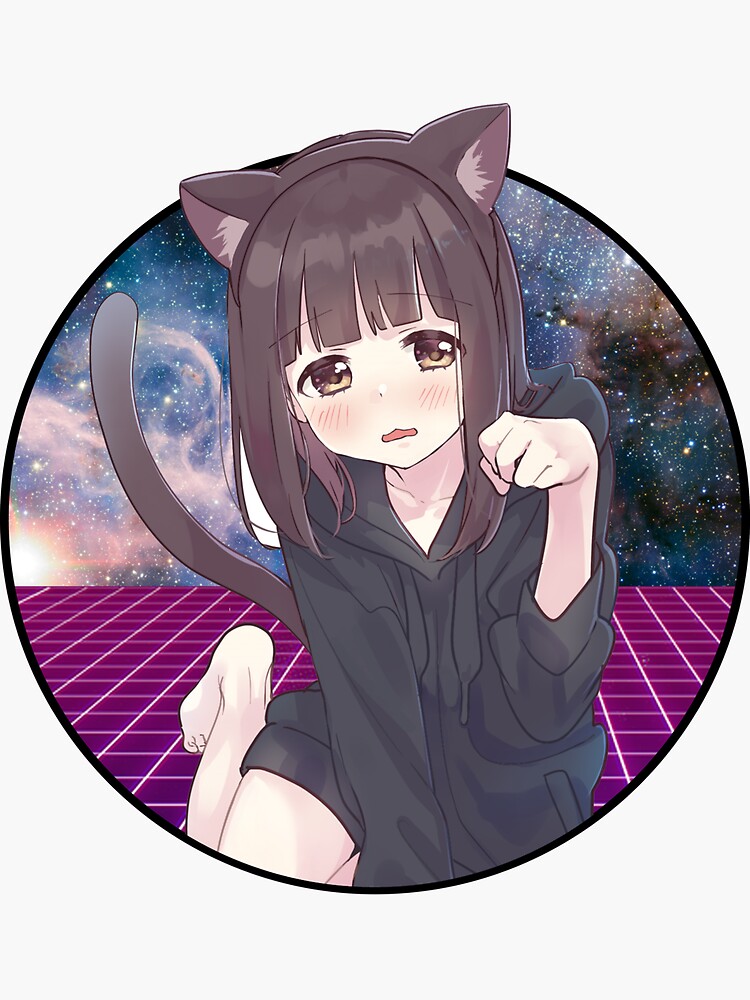 Catgirl Menhera-Chan | Sticker