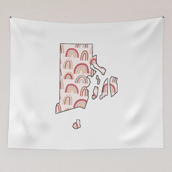 Item preview, Rainbow Rhode Island Outline designed and sold by annxva.
