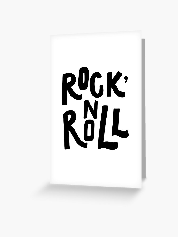 Carte De Vœux Le Rock N Roll Est Roi Par Benabbes Redbubble