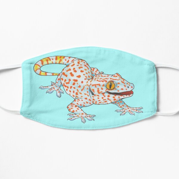 Light Blue Tokay Gecko Flat Mask