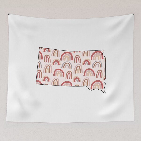 Item preview, Rainbow South Dakota Outline designed and sold by annxva.